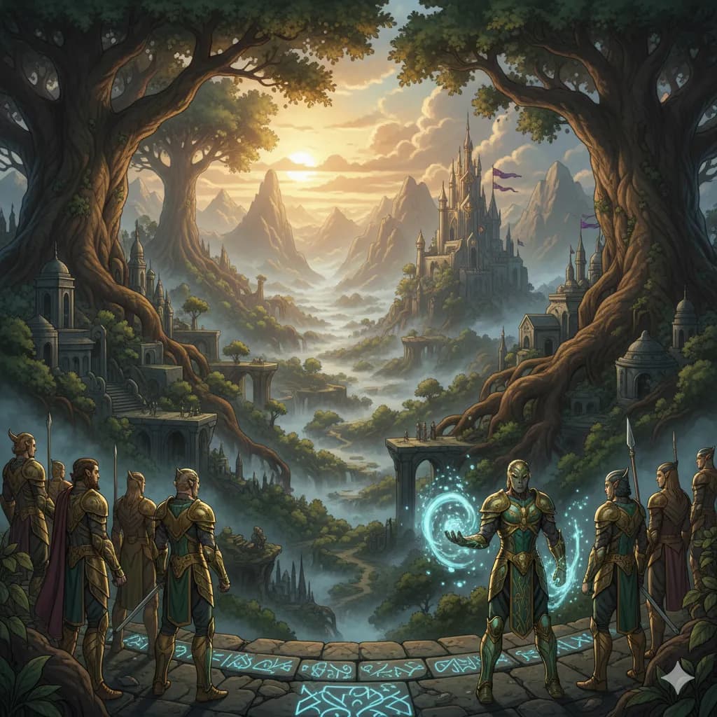 Fantasy art style for AI comics